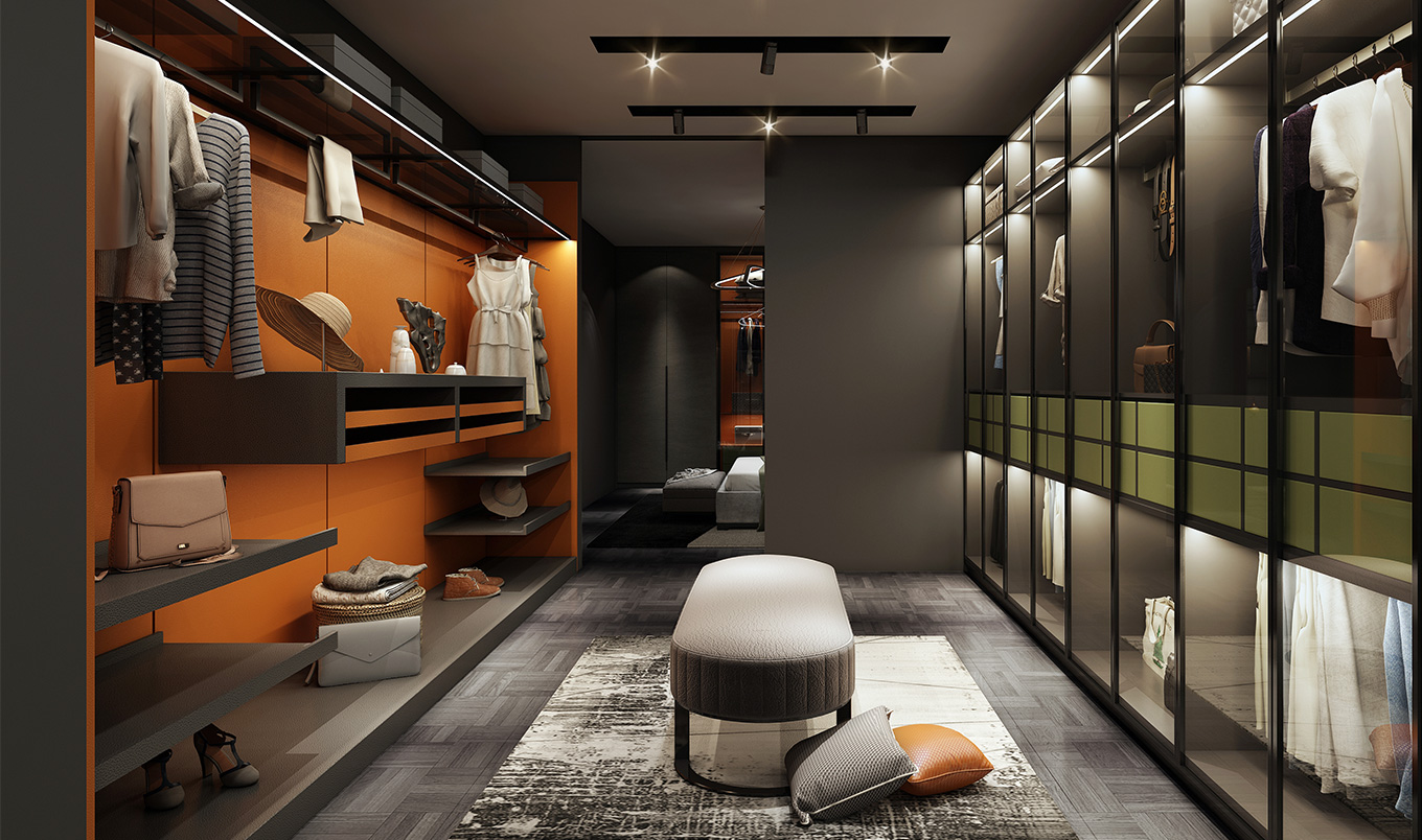 鋁框玻璃門衣柜