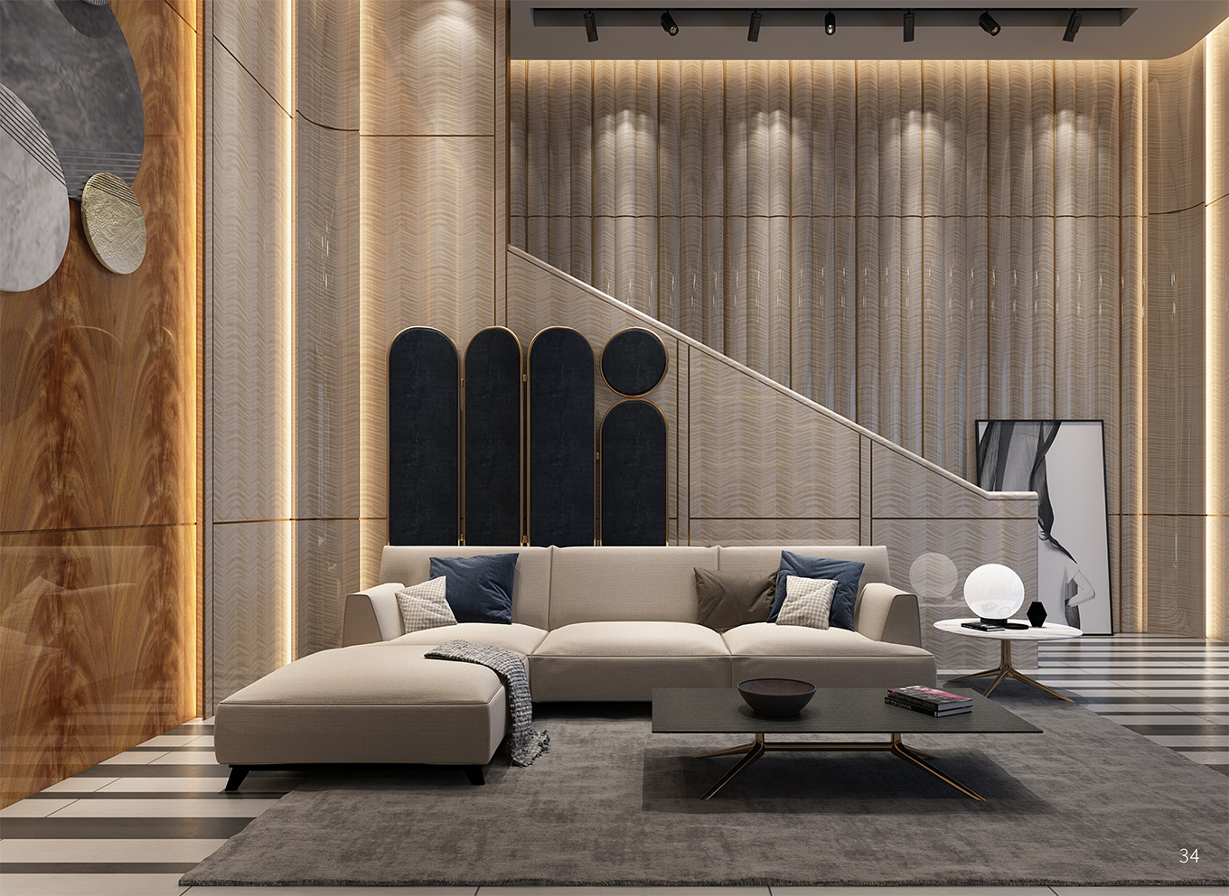 楓影木皮護墻板